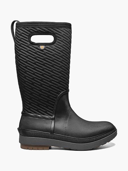 BOGS Boots Deutschland - Crandall II Tall Winterstiefel Damen Schwarz DE91046